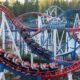 2025 Aftershock roller coaster at Silverwood Theme Park